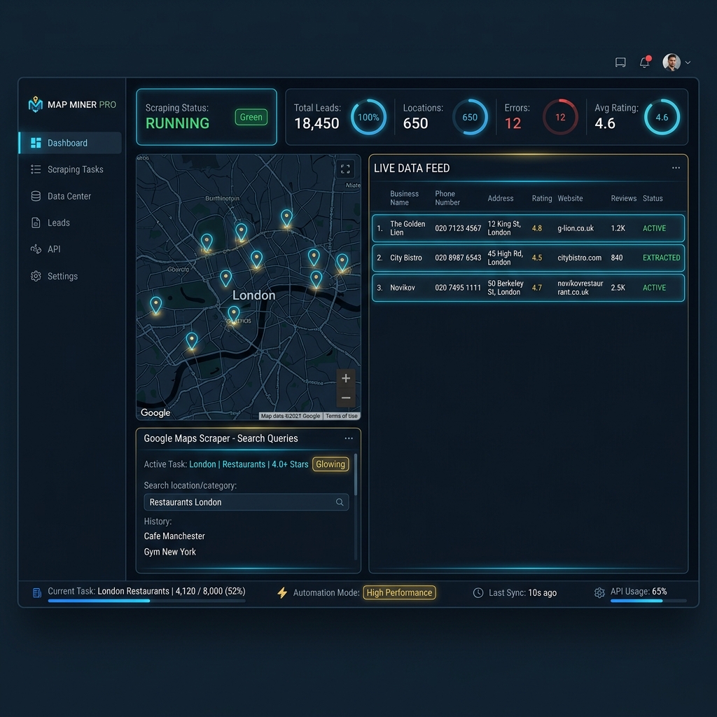 Google Maps Scraper Preview