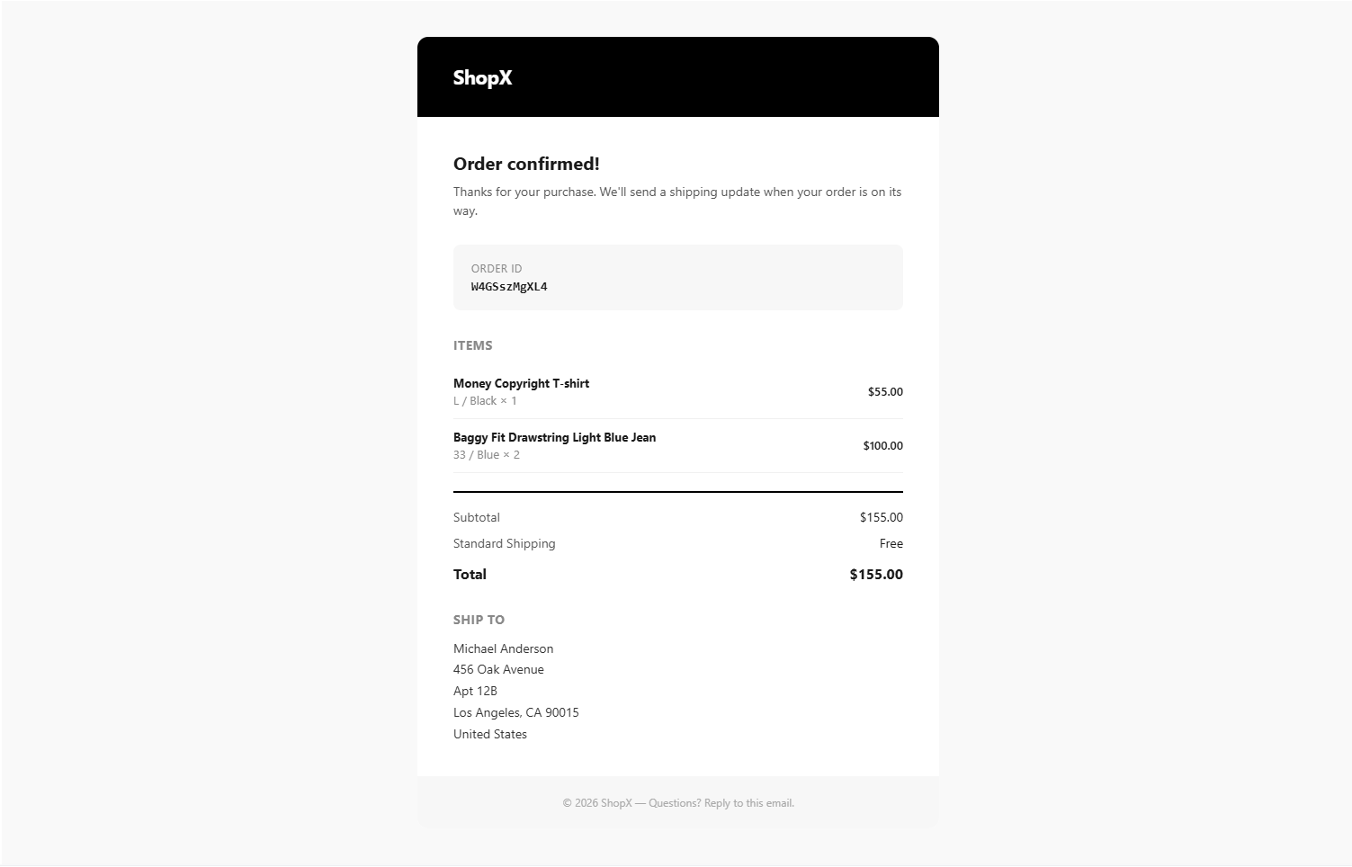 Transactional Confirmation Email via Resend