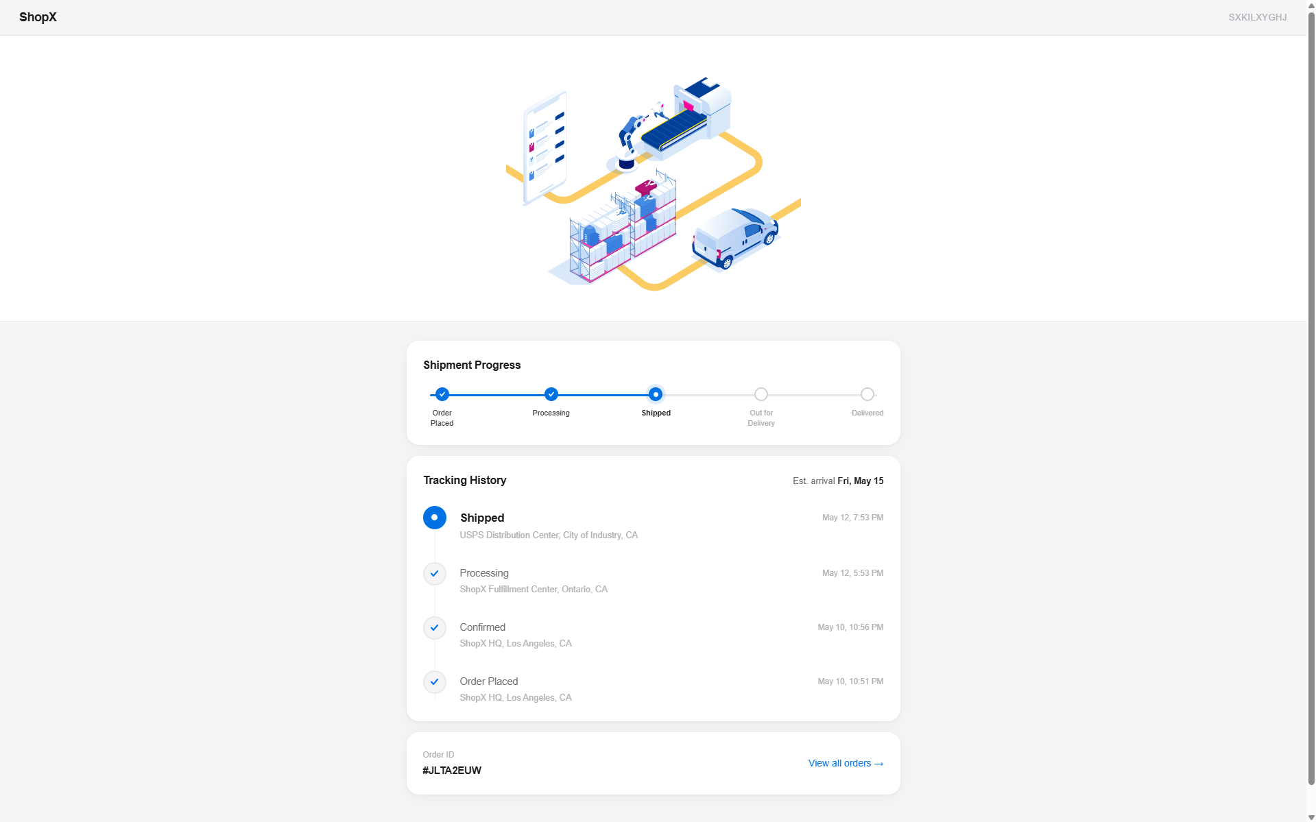 Shipping Details Form